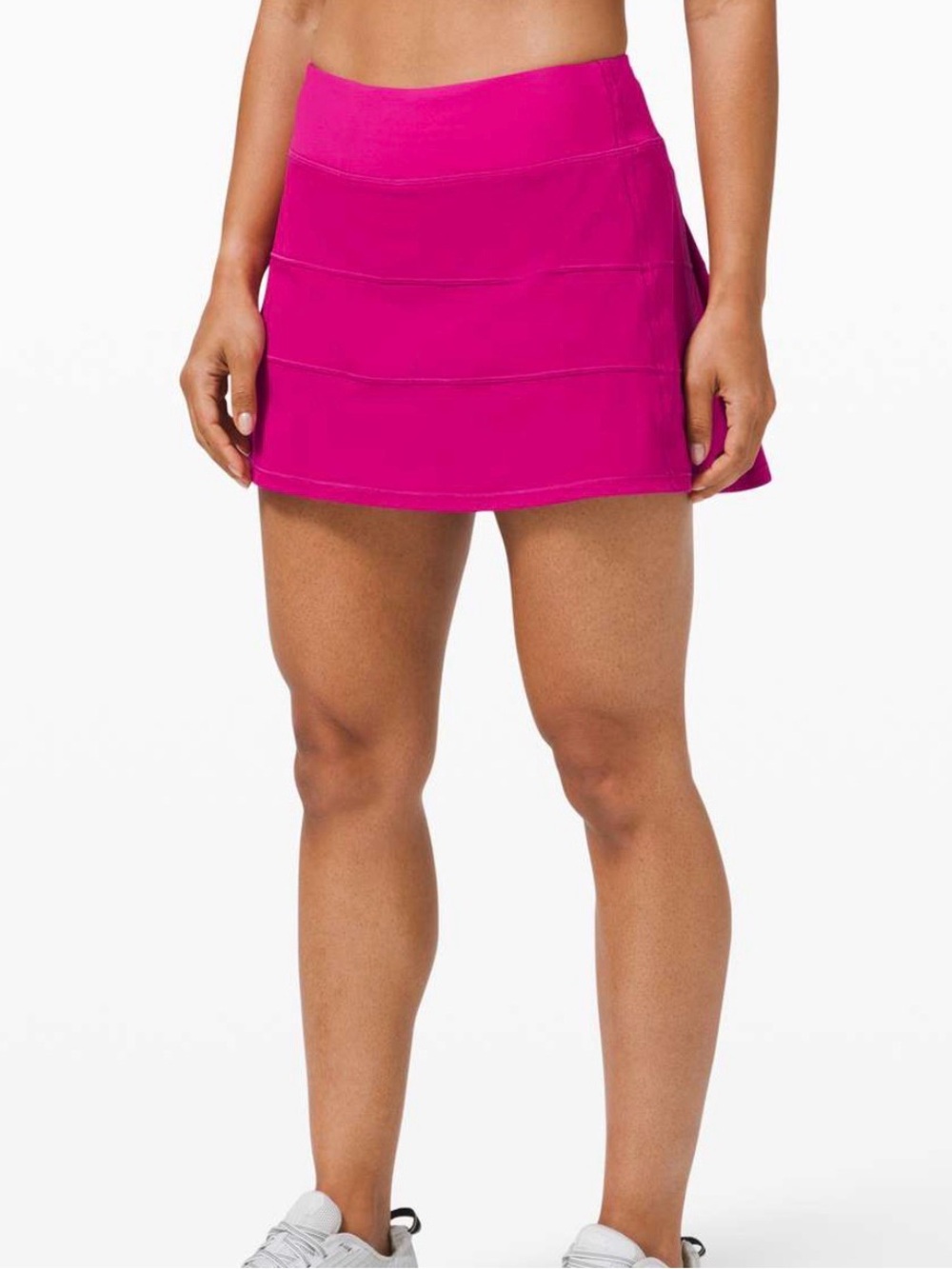 Lululemon Pace Rival Athletic Skirt Skort Bright Pink Sz 10 Tennis Pickleball